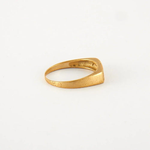 Bague 55 Bague en or jaune 18 ct et diamants 58 Facettes