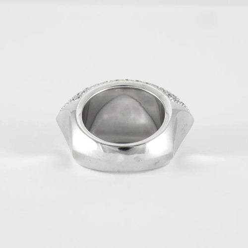 Bague 53 Bague en or blanc 18 carats et diamants 58 Facettes