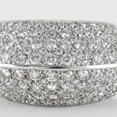 Bague 53 Bague en or blanc 18 carats et diamants 58 Facettes