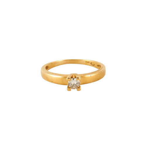 Bague 52 Bague en or jaune 18 ct et diamants 58 Facettes