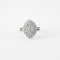 Bague 48 Bague en or blanc 14 ct et diamants 58 Facettes