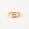 Bague 57 Bague en or jaune 18 ct et diamants 58 Facettes