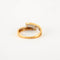Bague 57 Bague en or jaune 18 ct et diamants 58 Facettes
