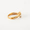 Bague 57 Bague en or jaune 18 ct et diamants 58 Facettes