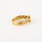 Bague 55 Bague en or jaune 18 ct, diamants et émeraude 58 Facettes