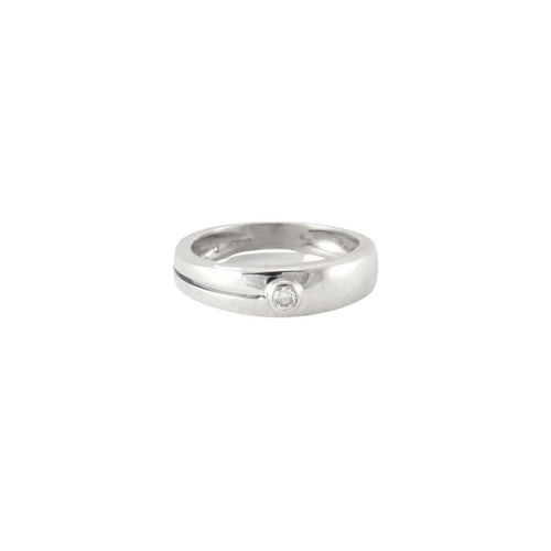 Bague 48 Bague en or blanc 18 ct et diamants 58 Facettes