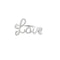 Bague 52 LOVE - Bague en or blanc et diamants 58 Facettes