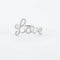 Bague 52 LOVE - Bague en or blanc et diamants 58 Facettes