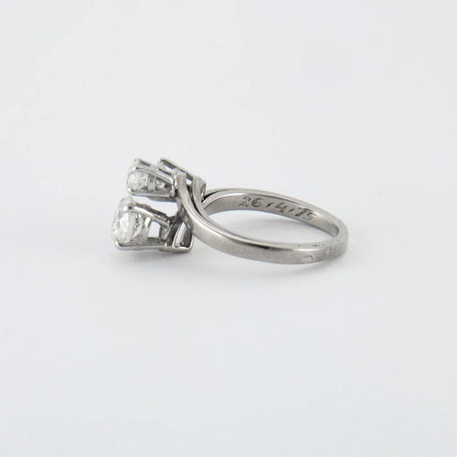Bague 50 Bague en or blanc 18 ct et diamants 58 Facettes