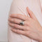 Bague 53 Bague en or blanc 18 ct sertie de diamants naturels 58 Facettes