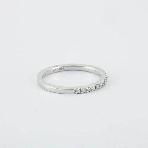 Bague 52 Bague en or blanc 18 ct et diamants 58 Facettes