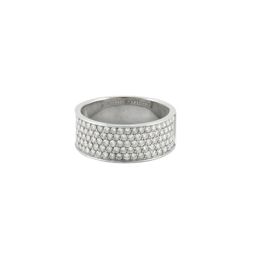 Bague 63 Bague en or blanc 18 ct et diamants 58 Facettes