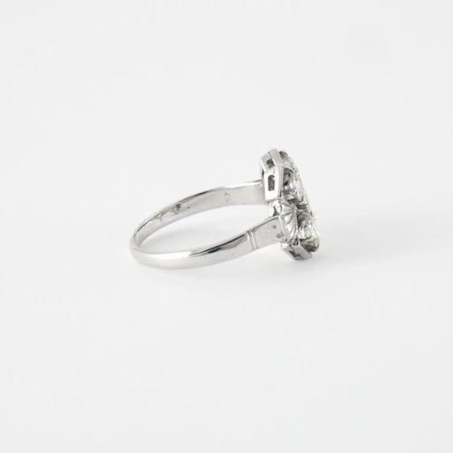Bague 52 Bague en or blanc 18 ct et diamants 58 Facettes