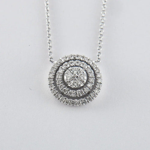 Collier Collier en or blanc 18 ct et diamants 58 Facettes
