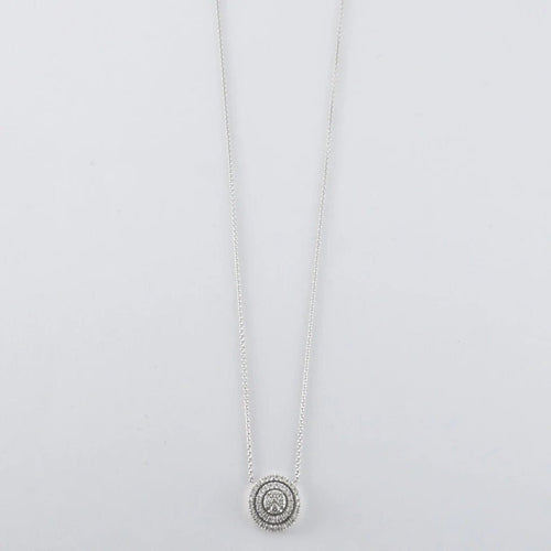 Collier Collier en or blanc 18 ct et diamants 58 Facettes