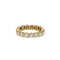 Bague 53 Alliance en or jaune 750 sertie de diamants 58 Facettes 260055R