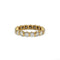 Bague 53 Alliance en or jaune 750 sertie de diamants 58 Facettes 260055R