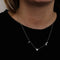 Collier Collier "I Love You" en or blanc 18 ct et diamants 58 Facettes