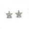 Boucles d'oreilles Boucles d'oreilles étoiles en or blanc et diamants 58 Facettes 260041R
