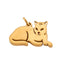 Pendentif Pendentif chat en or jaune 18 ct 58 Facettes