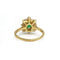 Bague 54 Bague marguerite en or jaune avec émeraude et diamants 58 Facettes 260027R