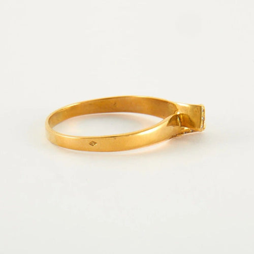 Bague 67 Bague en or jaune 18 ct et diamants 58 Facettes