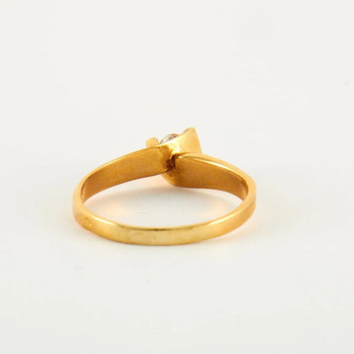 Bague 67 Bague en or jaune 18 ct et diamants 58 Facettes