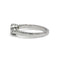 Bague 53 Bague trilogie - Diamants en or blanc et platine 58 Facettes 260009SP