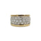 Bague 50 Bague bandeau en or bicolore 750 et diamants 58 Facettes 260013R