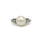 Bague 50 Art déco - Bague en platine 950‰ avec diamants et perle 58 Facettes 260016R