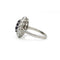 Bague 56 Bague marguerite - Platine 950, saphir et diamants 58 Facettes 250471R