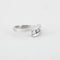Bague 54 Bague trilogie en or blanc et diamants 58 Facettes