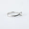 Bague 54 Bague en or blanc 14 carats, diamants noirs et blanc 58 Facettes