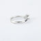 Bague 54 Bague en or blanc 14 carats, diamants noirs et blanc 58 Facettes