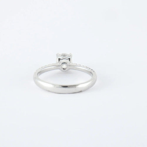 Bague 54 Bague en or blanc 14 carats, diamants noirs et blanc 58 Facettes
