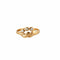 Bague 51 Bague en or jaune 18 carats et 3 diamants 58 Facettes
