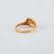 Bague 51 Bague en or jaune 18 carats et 3 diamants 58 Facettes