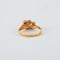 Bague 51 Bague en or jaune 18 carats et 3 diamants 58 Facettes