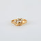 Bague 51 Bague en or jaune 18 carats et 3 diamants 58 Facettes