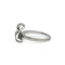 Bague 52 Solitaire accompagné triangle - Bague en or blanc 750 et diamants 58 Facettes 250469R