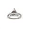 Bague 52 Solitaire accompagné triangle - Bague en or blanc 750 et diamants 58 Facettes 250469R