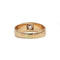 Bague 57 Bague jonc en or rose 750‰ sertie d’un diamant taille ancienne 58 Facettes 250465R