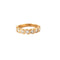 Bague 50 Bague alliance en or jaune 14 carats et diamants 58 Facettes