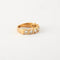 Bague 50 Bague alliance en or jaune 14 carats et diamants 58 Facettes