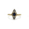 Bague 55 Art Déco - Bague en or jaune, platine, saphir et diamants 58 Facettes 250272R