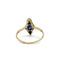 Bague 55 Art Déco - Bague en or jaune, platine, saphir et diamants 58 Facettes 250272R