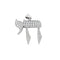 Pendentif Pendentif HAI - LA VIE or blanc diamants 58 Facettes