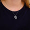 Pendentif Pendentif HAI - LA VIE or blanc diamants 58 Facettes