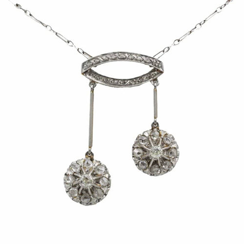 Collier Collier Négligé  - Or, Platine & Diamants 58 Facettes 250428R