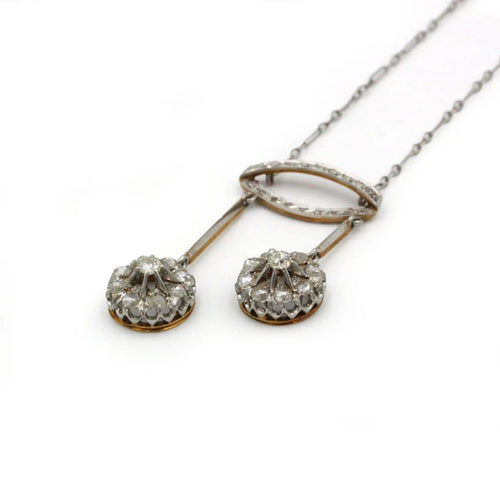 Collier Collier Négligé  - Or, Platine & Diamants 58 Facettes 250428R